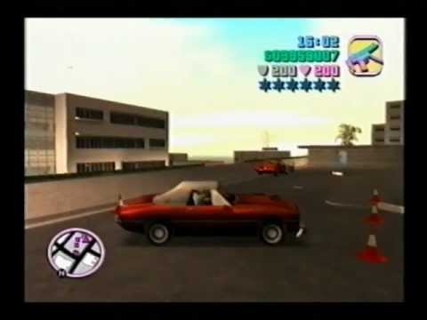 GTA VC - Cone Crazy (With Moving Cones Before Mission) 0:06