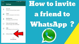 How to invite a friend to Whatsapp
