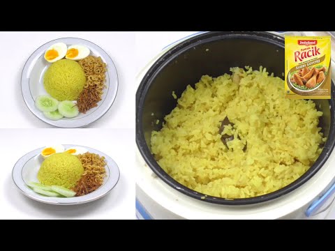 Nasi Kuning Rice Cooker Bumbu Instan