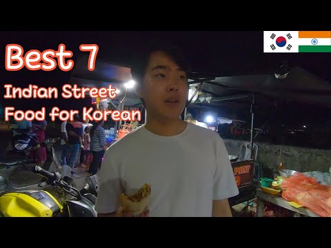 Korean Trying Indian Street Food for the First Time | 인도 길거리 음식 | Korean Living in India