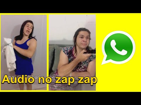 Dona Jacinta mandando audio no whatsapp