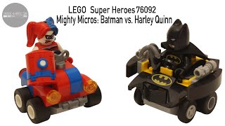 Lego 76092 Batman Vs Harley Quinn Mighty Micros Dc Comics Speed Build