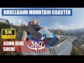 【5K 360°】Rodelbahn mountain coaster Sochi NO BRAKES | Родельбан Роза Хутор в 360° без тормозов