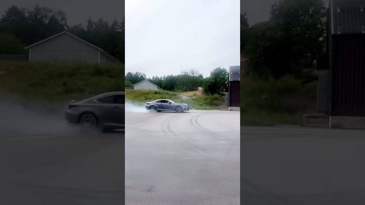 Lexus RCF burnout