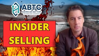 Insider Selling Shocks American Battery Technology Investors!