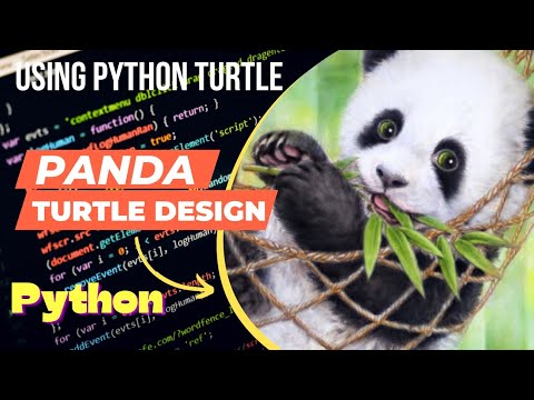 Pandas Code in Python turtle import graphics