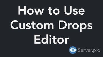 How to Setup Custom Drops Editor - Minecraft Java