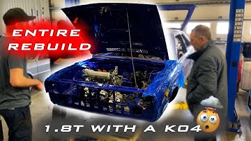 We installed a 1.8t in his Scirocco I.