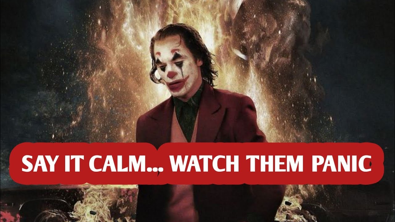 OMG What Did You SAY Got them PARANOID SHOOK| joker Motivation| joker philosophy 