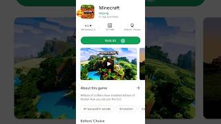 Minecraft free download for Google Store 🥰#minecraft Resimi