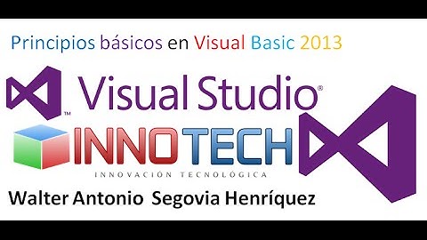 Principios básicos en Visual Basic 2013  clase 2