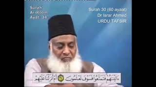 Surah 30 Ayat 34 Surah Rum Dr Israr Ahmed Urdu