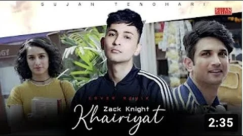 Zack Knight - Tribute to Sushant Singh Rajput (Khairiyat Cover)
