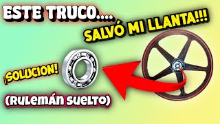 ✅😲 COMO QUITAR JUEGO EN LOS RULEMANES / LLANTA DE MOTO (rulemanes desbocados)