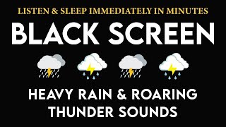 🔴 Listen & Sleep Immediately with Heavy Rain & Roaring Thunder Sounds at Night - Rain for Sleep #5