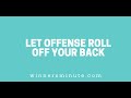 Let Offense Roll Off Your Back // The Winner's Minute With Mac Hammond