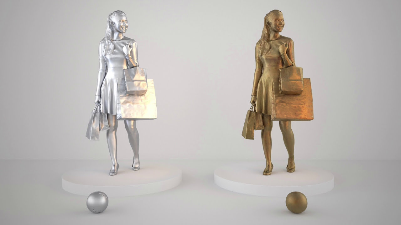 3D PEOPLE: REFLEXIONS AND MATERIALS