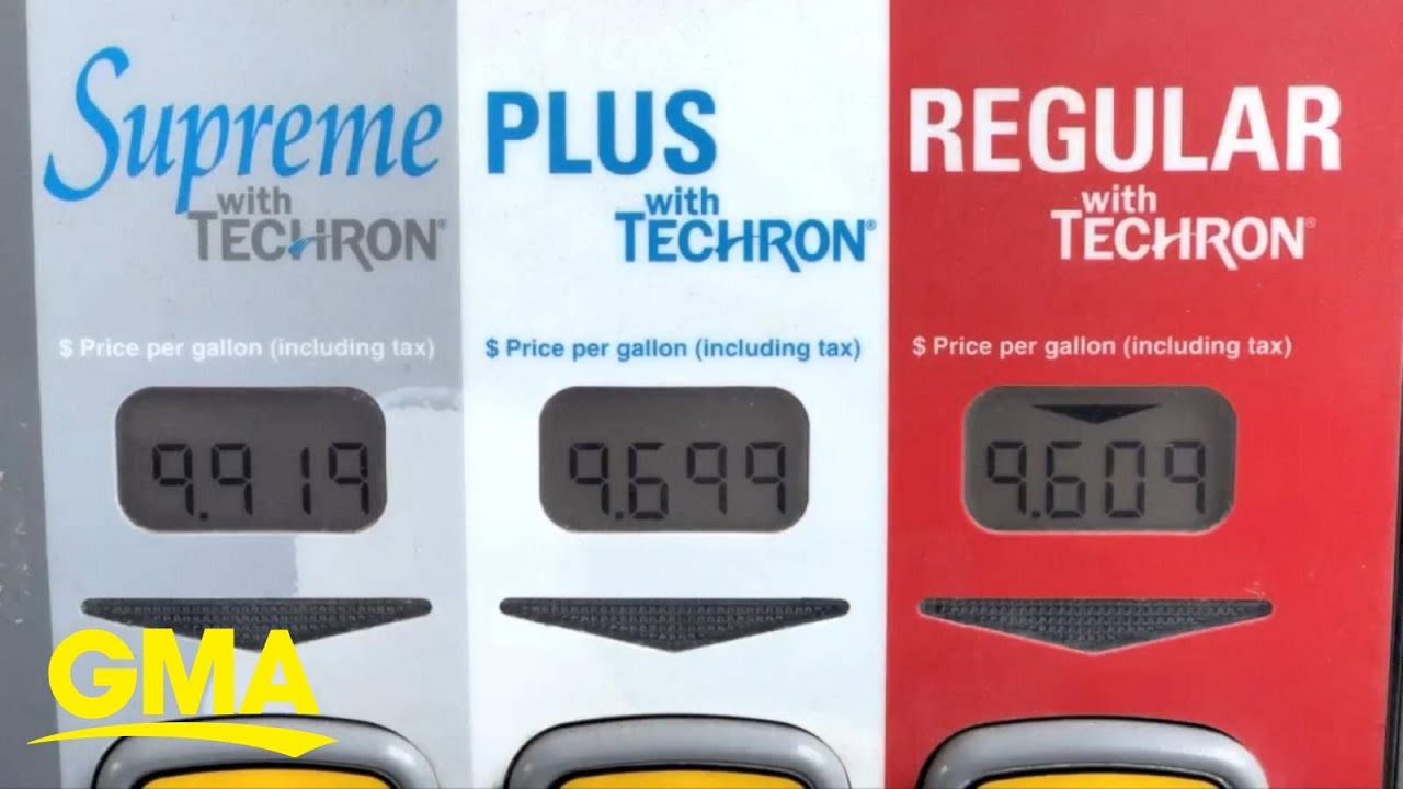 Gas prices hit another record high l GMA YouTube