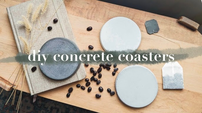 DIY Color-Block Concrete Coasters Kit – Upstairs Circus – DIY Workshop  Meets Bar