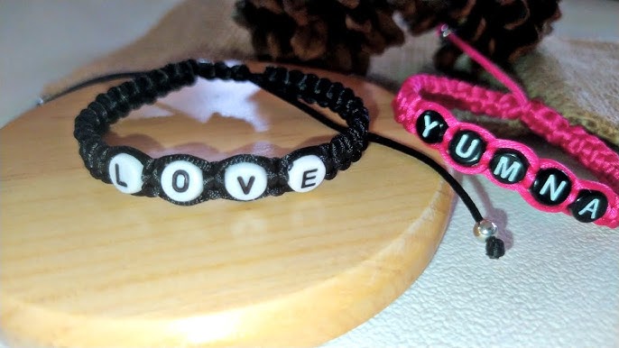 Project: Funtime Neon Bead Bracelet With Letter Beads