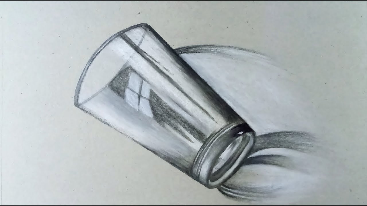 How To Draw Still Life Of Glass Step By Step Easy Drawing Video