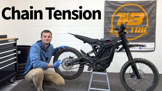 E-Moto Chain Tension How To // E-Ride Pro, Surron, Talaria