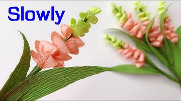 ABC TV | How To Make Paper Flower From Crepe Paper #3 (Slowly)- Easy Craft Tutorial