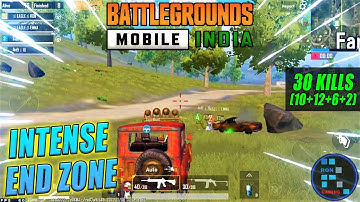 BGMI | We Had Amazing And Intense End Zone Fight With 30 Kills