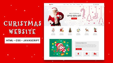 Create A Responsive Christmas Website Design - HTML CSS / SASS And Vanilla JavaScript - Step By Step