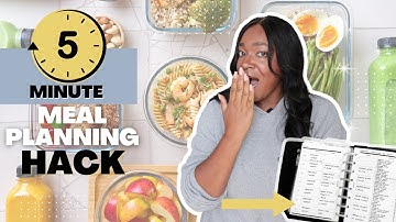 Weekly Meal Planning HACK That Takes Less Than Five Minutes
