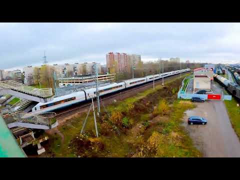 Сапсан ЭВС1 пролетел Сортировочную!