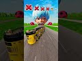 Big and Small Cars vs Baby Saja - BeamNG.drive #shorts #beamng