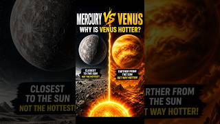 Why Venus Is Hotter Than Mercury 😱 (Even Though It’s Farther) | Space Facts #shorts #science #viral