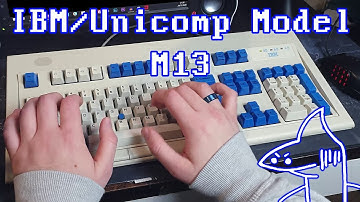 Typing Demo - 2004 IBM Model M13 (Unicomp OEM)