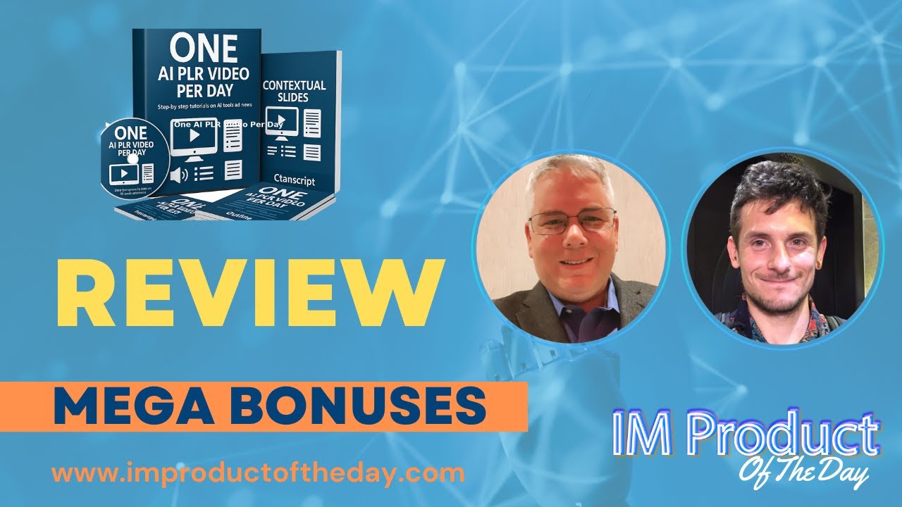 PLR One AI Video Per Day Review + Award-Winning Bonuses To Make It Work ...