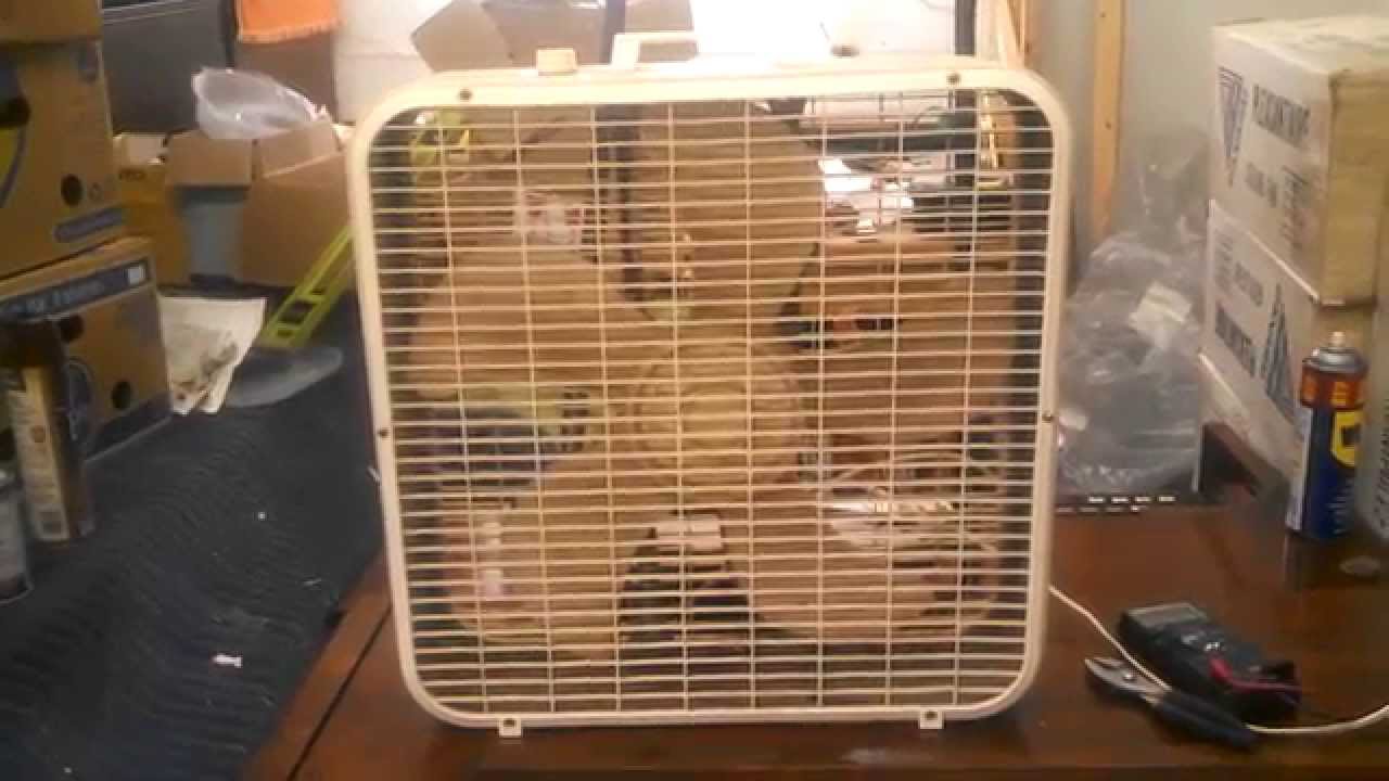 Lakewood 20" box fan, plastic blade and guards YouTube