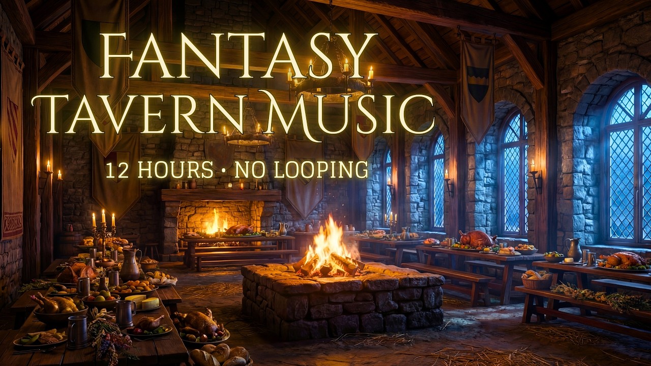 12 Hours of Medieval Celtic Tavern Music | Relaxing Fantasy Ambience for TTRPG Campaigns & Focus