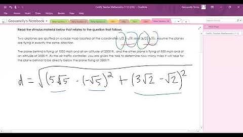Certify Teacher Mathematics 7 12 Exam Mode question 10