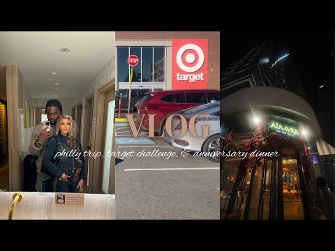 Vlog ~ Philly Trip, Target Challenge, x Anniversary Dinner