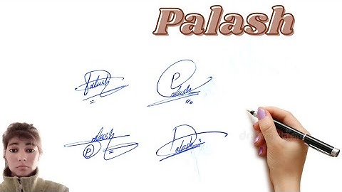 Palash sign style#easy English style#name signature with arooj