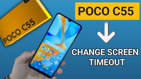 POCO C55 change screen timeout, how to increase screen timeout, poco c55 screen timeout settings