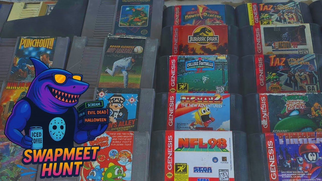 🎮 Swapmeet Hunt Ep. 42 - El Tiburon Finds PS5 Games, Sega Genesis Classics & 80s Cassette Tapes! 🦈 🎮 Swapmeet Hunt Ep. 42 - El Tiburon Finds PS5 Games, Sega Genesis Classics & 80s Cassette Tapes! 🦈