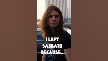 Ozzy on why he left Black Sabbath #blacksabbath #ozzyosbourne