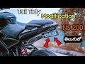 Tail Tidy With Led Strip Indicators For All Bikes In Telugu//NS200