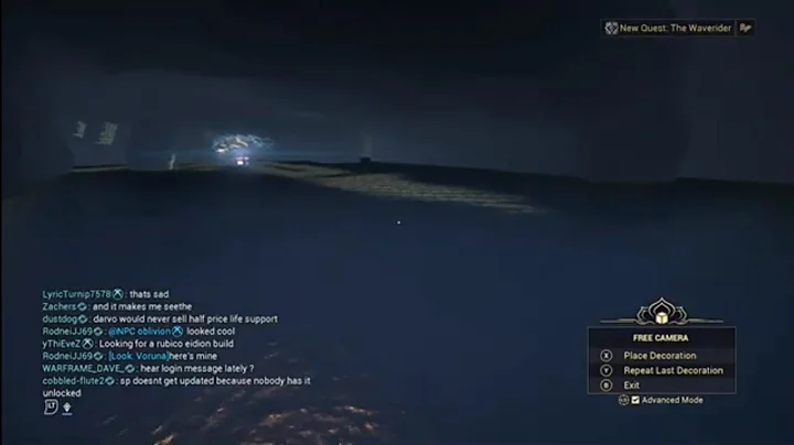 Warframe Out of Bounds Exploring in Drifter Camp