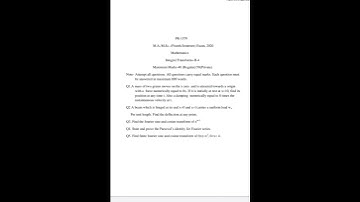 integral transform 4th semester 2020 paper                ( m.sc mathematics)