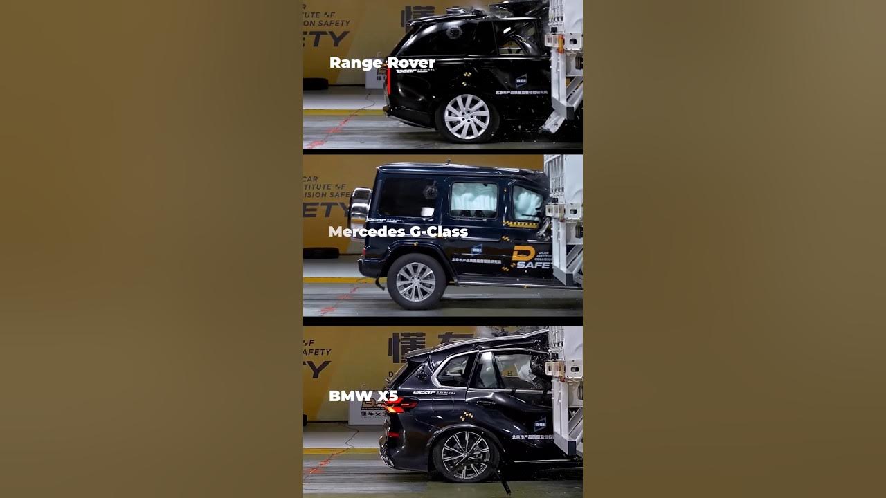 2024 SUV Crash Test: Mercedes G-Class, Range Rover, BMW X5 vs. Truck Trailer 2024 SUV Crash Test: Mercedes G-Class, Range Rover, BMW X5 vs. Truck Trailer