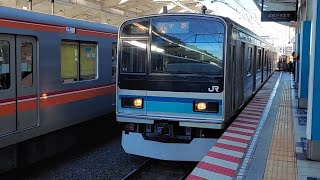 JR東日本E231系ミツK5編成各駅停車中野駅行き浦安駅到着(2022/12/24)