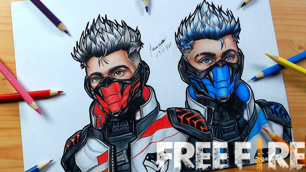 DESENHANDO A SKIN DO COBRA FREE FIRE DESENHANDO SKIN DO COBRA AZUL Gambar Free Fire YouTube