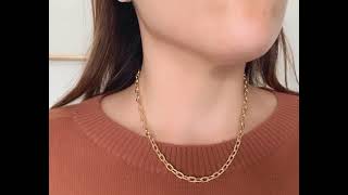 18K Yellow Gold Paperclip Chain Bracelet – KAPES Fine Jewelry